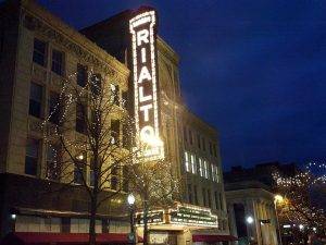 Image of The Rialto Square Theatre in downtown Joliet